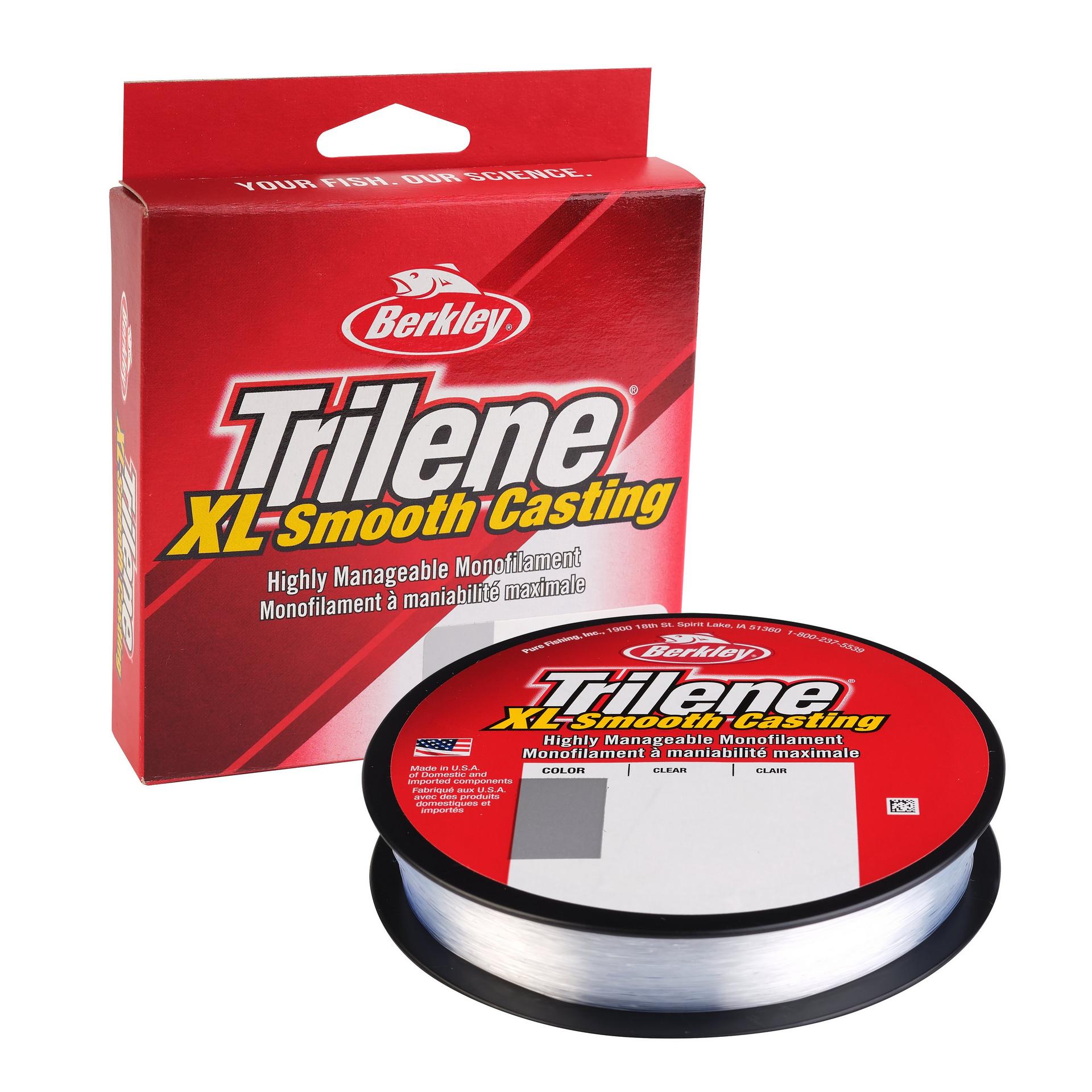 Berkley Trilene XL Clear monofilament filler-spool retail package