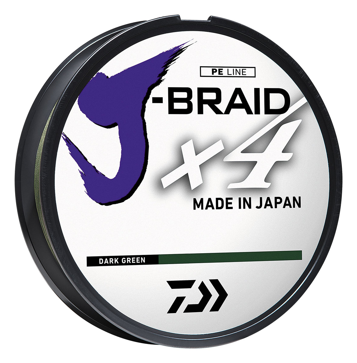 Official Daiwa J-Braid X4 product packaging