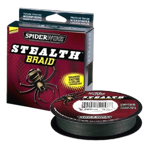 Original red SpiderWire Stealth Braid package and Moss Green spool pictured on the 2016-launch Japan manufacturer listing