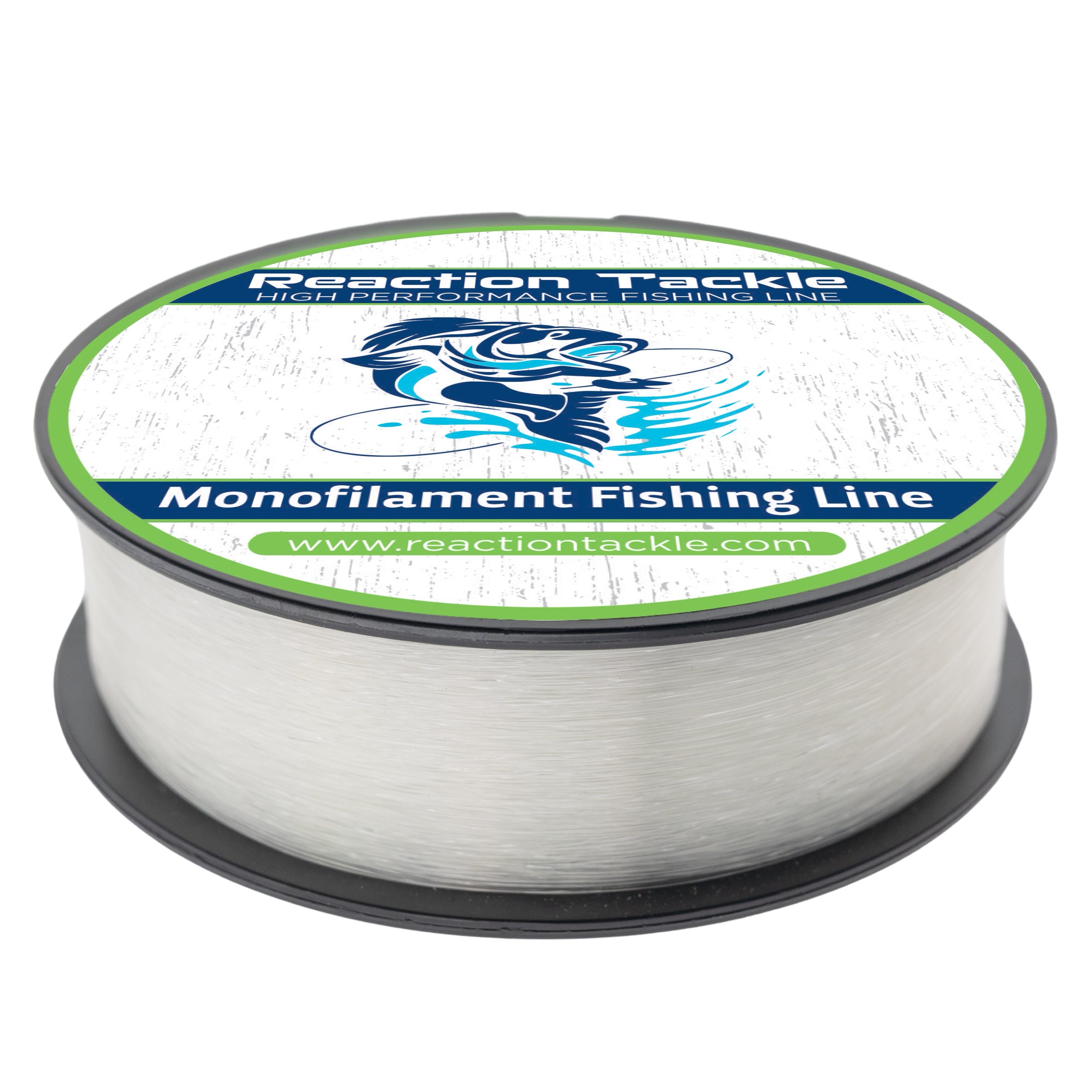 Reaction Tackle Nylon Monofilament Clear manufacturer spool photo.