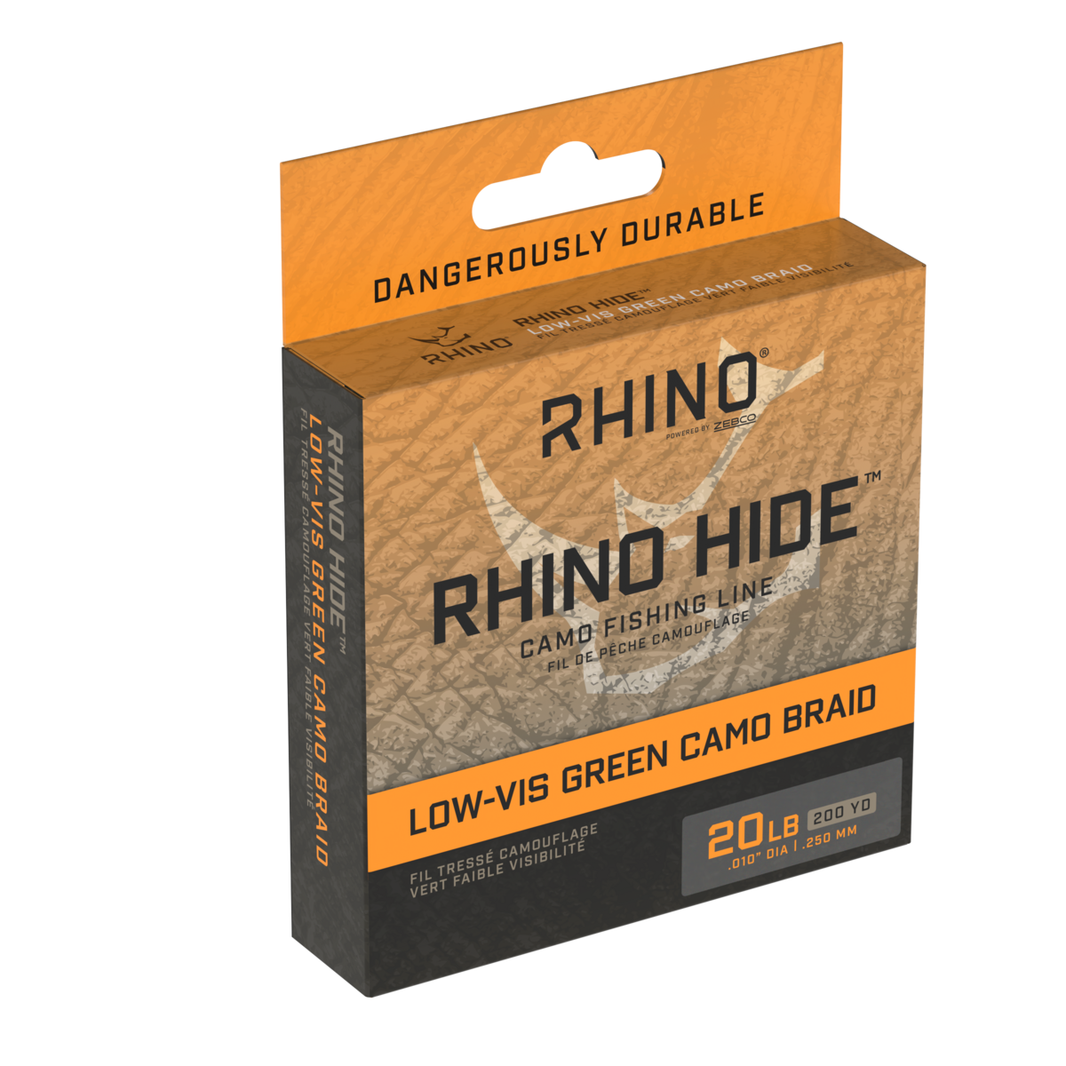 Rhino Hide Camo Braid manufacturer product package