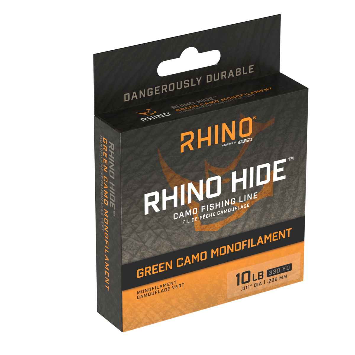 Rhino Hide Camo Monofilament manufacturer product package