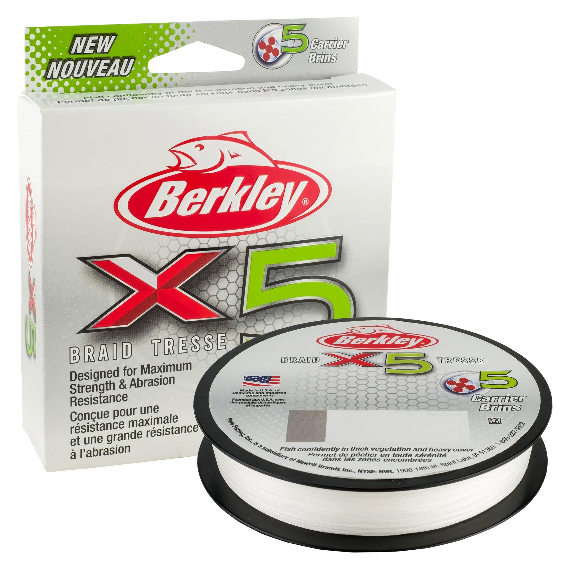 Berkley X5 Braid manufacturer product package