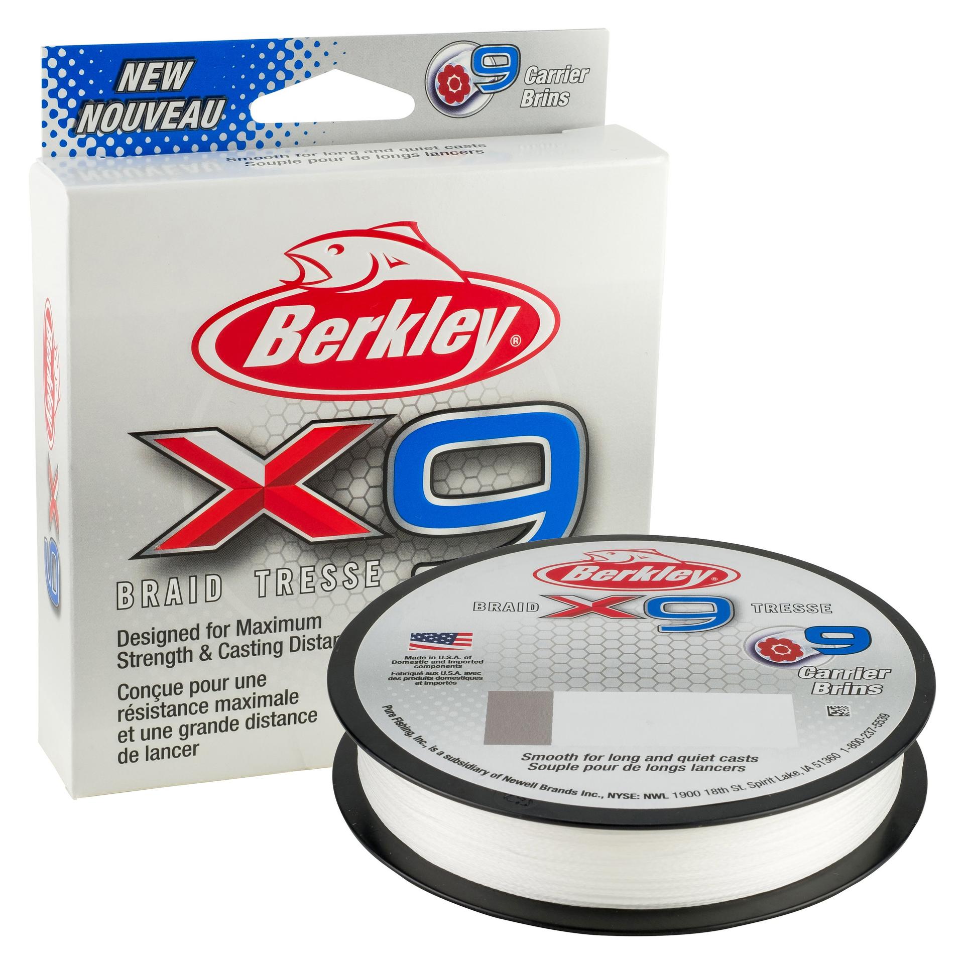 Berkley X9 Braid manufacturer product package