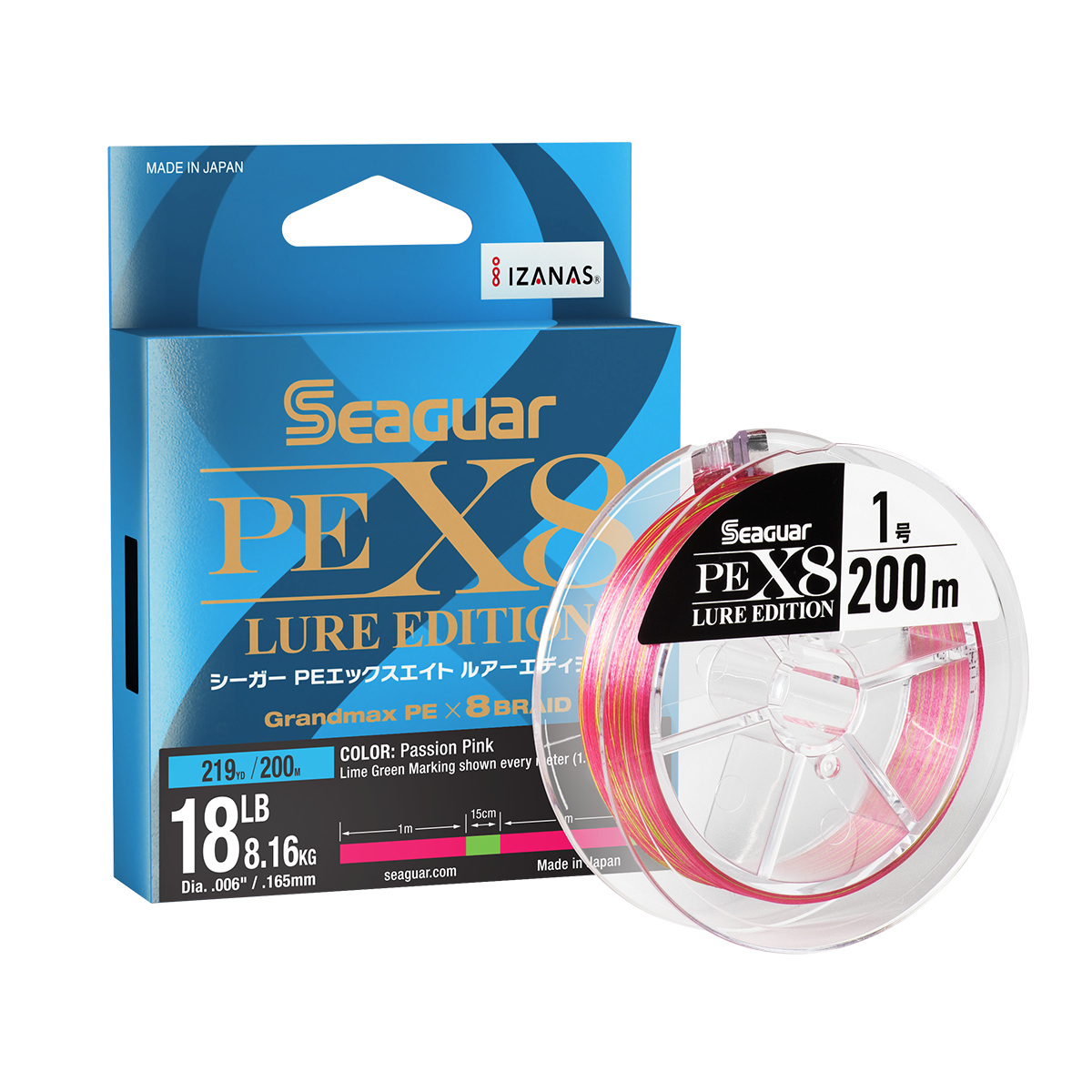 Seaguar JDM PEX8 Micro Braid braid retail package