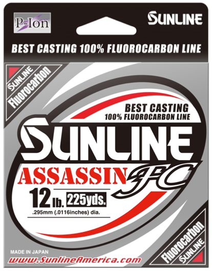Sunline Assassin FC fluorocarbon manufacturer product package