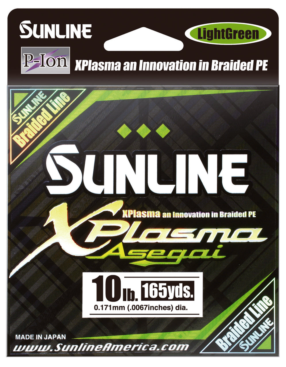 Sunline Xplasma Asegai braid manufacturer product package